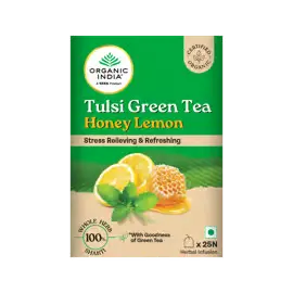 oo1-1.webp Organic India Tulsi Honey Lemon Herbal Infusion Bags 25 pcs