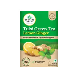 oo2-1.webp Organic India Lemon Ginger Tulsi Herbal Infusion Bags 25 pcs